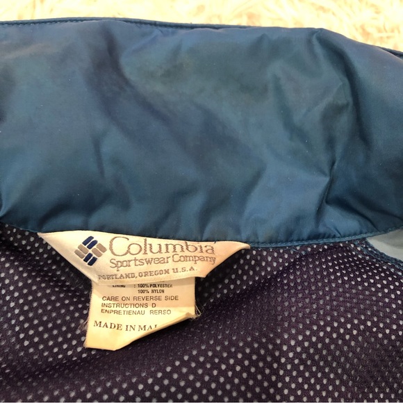 Columbia Windbreaker Vintage Jacket Size XL Hood - Picture 12 of 13